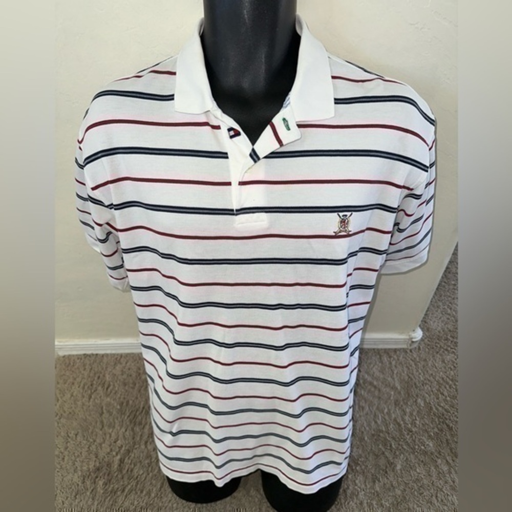 Men’s vintage Tommy Hilfiger 1/03 red white blue size medium polo shirt - Picture 1 of 7